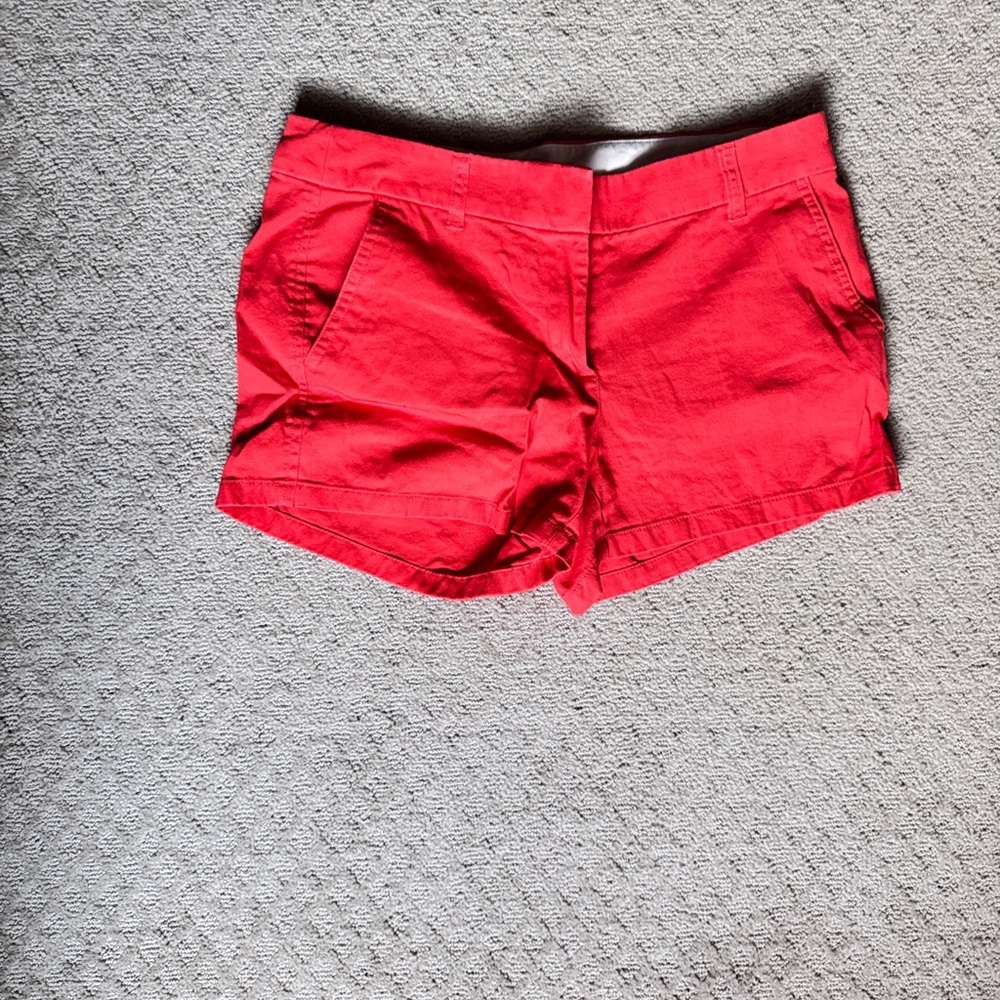 J. Crew Vibrant Red Women's Cargo Shorts